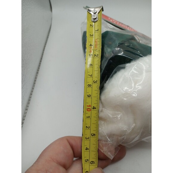 Vintage  Large Santa Head Star Hat Christmas Ornament Wire Glasses New Old Stock - Picture 6 of 6